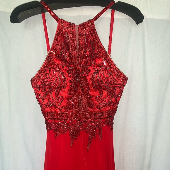 Red Jovani dress style #59076 - Picture 2 of 5